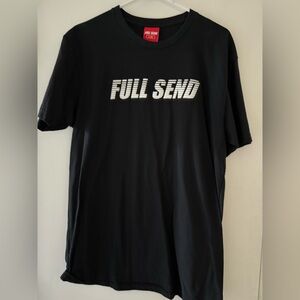 Full Send Black Men's Short Sleeve Tee
